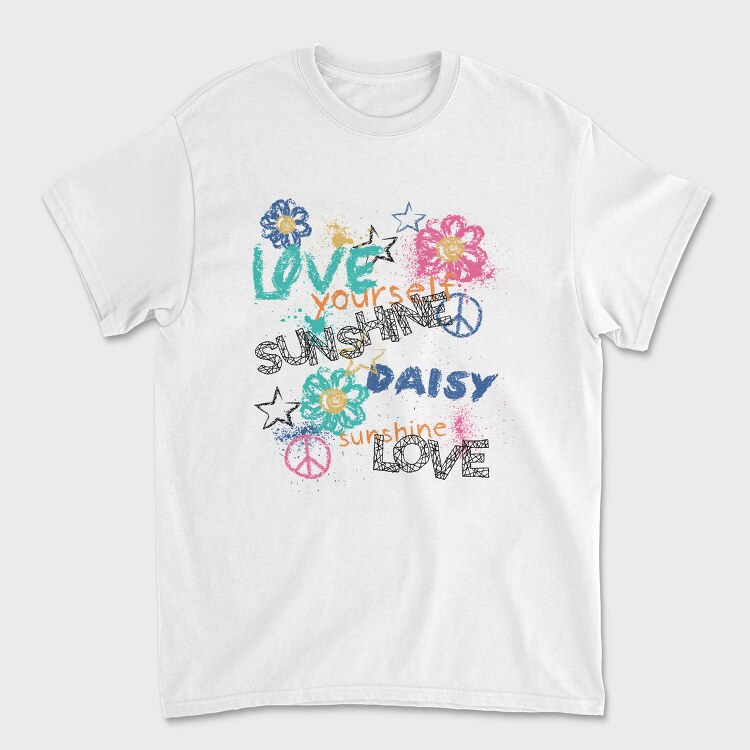 Love Yourself Daisy Sunshine, Tricou Barbati (Unisex)