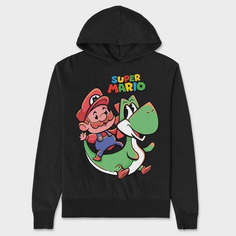 Mario Mushroom Quest, Hanorac Oversize Barbati (Unisex)