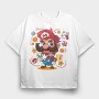 Mario Mustache Madness, Tricou Oversize Barbati (Unisex)
