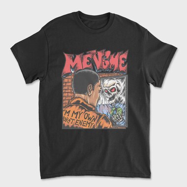 Mens Skull Mirror, Tricou Barbati (Unisex)