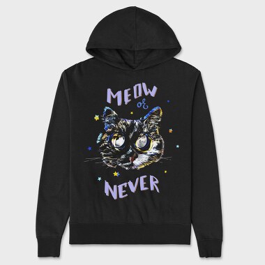 Meow Or Never, Hanorac Oversize Barbati (Unisex)