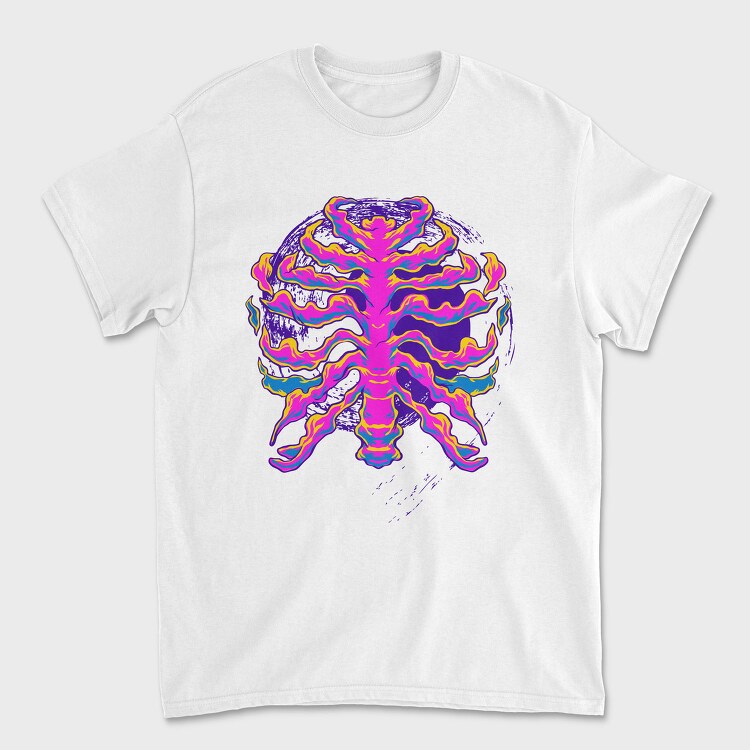 Flame Heart Burst, Tricou Barbati (Unisex)