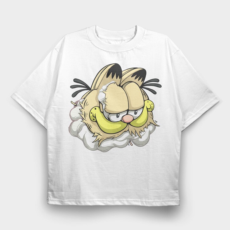 Garfields Grumpy Glam, Tricou Oversize Barbati (Unisex)