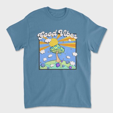 Good Vibes Mushroom, Tricou Barbati (Unisex)