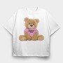 Good Vibes Teddy, Tricou Oversize Barbati (Unisex)