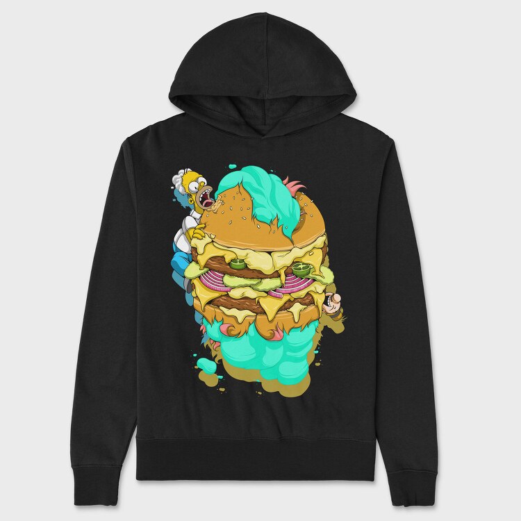 Hamburger Hugger, Hanorac Oversize Barbati (Unisex)
