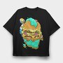 Hamburger Hugger, Tricou Oversize Barbati (Unisex)