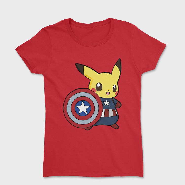 Pikachu Captain Shield, Tricou Femei