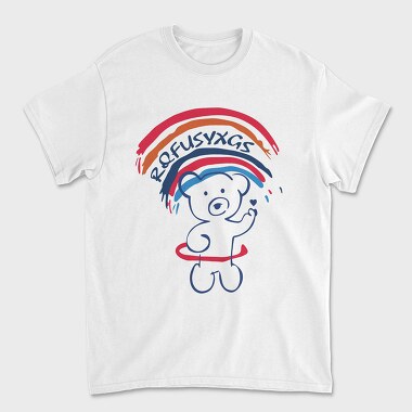 Rainbow Bear Vibes, Tricou Barbati (Unisex)