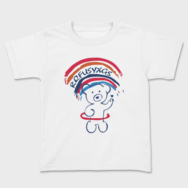 Rainbow Bear Vibes, Tricou Copii
