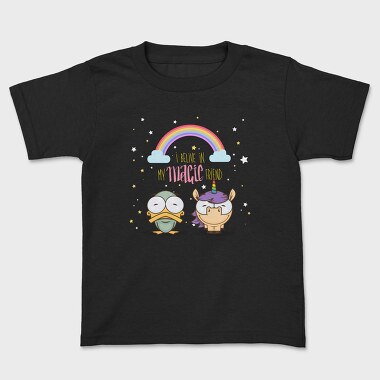 Rainbow Unicorn Duo, Tricou Copii