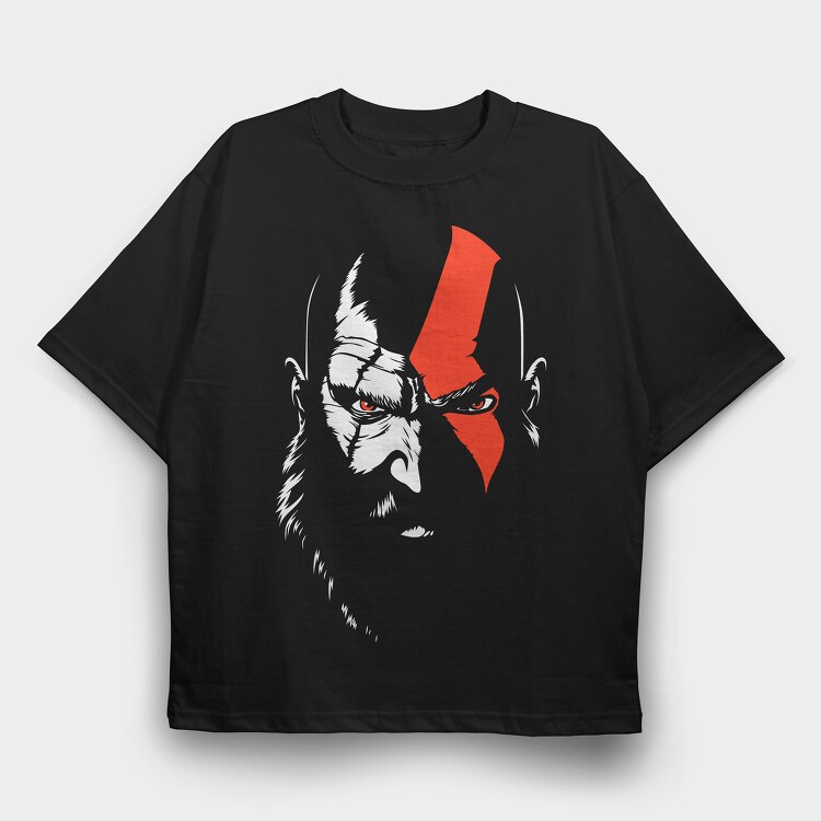 Red Eye Warrior, Tricou Oversize Barbati (Unisex)