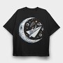 Moon Rocket Dreams, Tricou Oversize Barbati (Unisex)