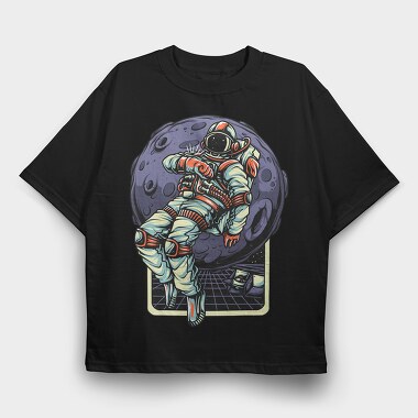Moonwalk Astronaut, Tricou Oversize Barbati (Unisex)