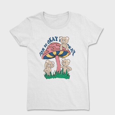 Mushroom Bear Vibes, Tricou Femei
