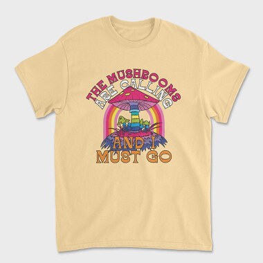 Mushroom Rainbow Call, Tricou Barbati (Unisex)