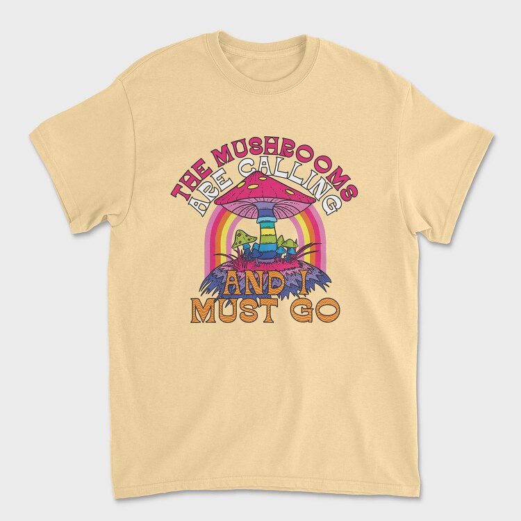 Mushroom Rainbow Call, Tricou Barbati (Unisex)