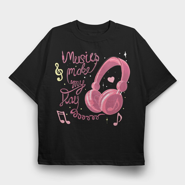 Music Maker Vibes, Tricou Oversize Barbati (Unisex)