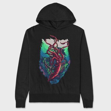 Octopus Anchor Dreams, Hanorac Oversize Barbati (Unisex)