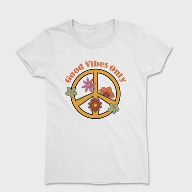 Peace Flower Vibes, Tricou Femei