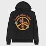 Peace Flower Vibes, Hanorac Oversize Barbati (Unisex)