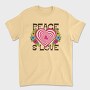 Peace Love Swirls, Tricou Barbati (Unisex)