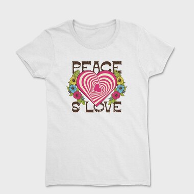 Peace Love Swirls, Tricou Femei