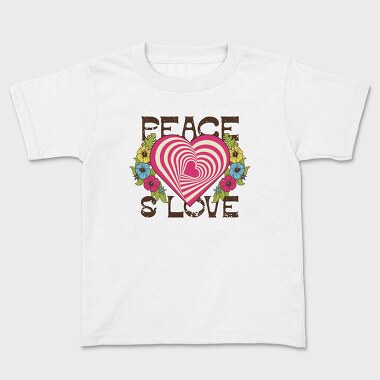 Peace Love Swirls, Tricou Copii