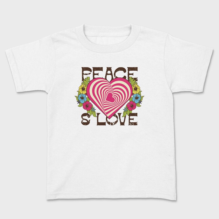 Peace Love Swirls, Tricou Copii