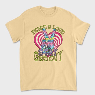 Peace Love Vibes, Tricou Barbati (Unisex)