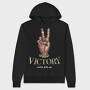 Peace Victory Never Give Up, Hanorac Oversize Barbati (Unisex)