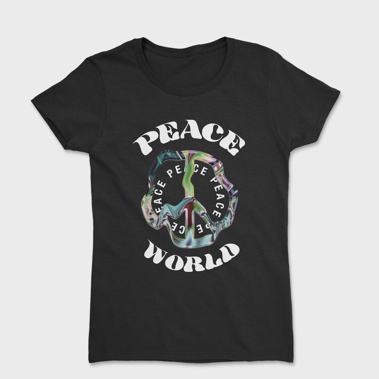 Peace World Vibes, Tricou Femei