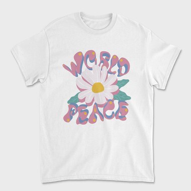 Peaceful Bloom Vibes, Tricou Barbati (Unisex)
