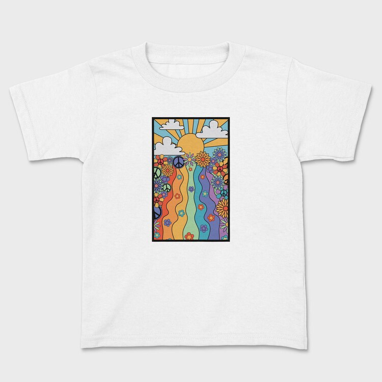 Peaceful Vibes Floral, Tricou Copii