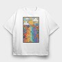 Peaceful Vibes Floral, Tricou Oversize Barbati (Unisex)