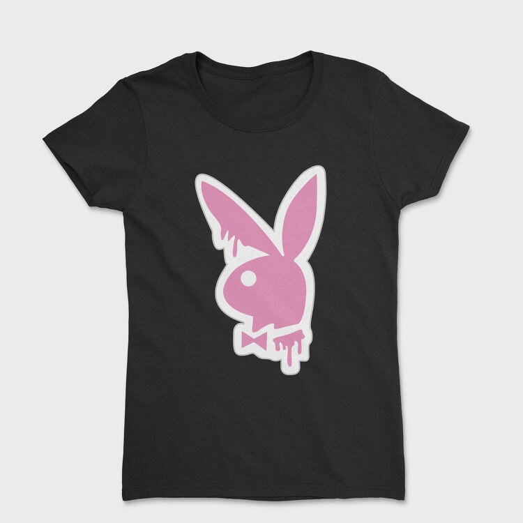 Pink Bunny Bowtie, Tricou Femei