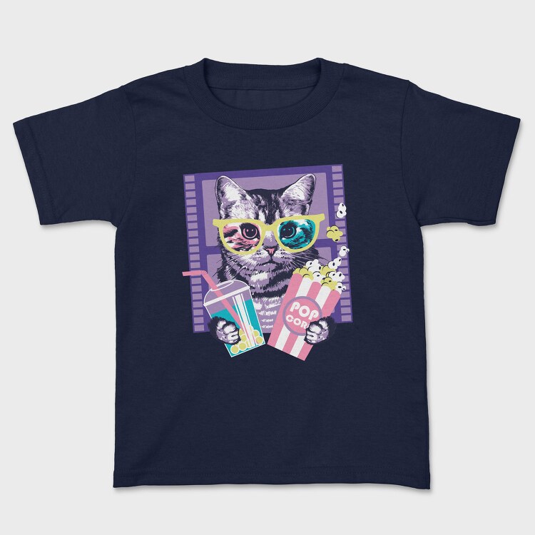 Popcorn Cat Vibes, Tricou Copii