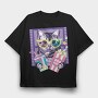 Popcorn Cat Vibes, Tricou Oversize Barbati (Unisex)