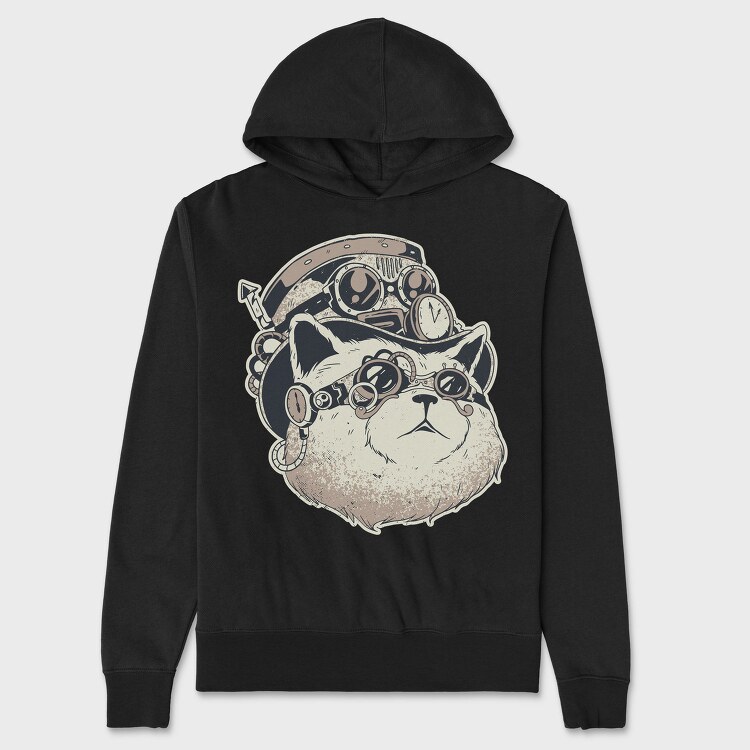 Pug Pilot Goggles, Hanorac Oversize Barbati (Unisex)