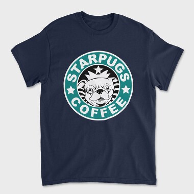 Pug Prince Coffee, Tricou Barbati (Unisex)