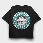 Pug Prince Coffee, Tricou Oversize Barbati (Unisex)