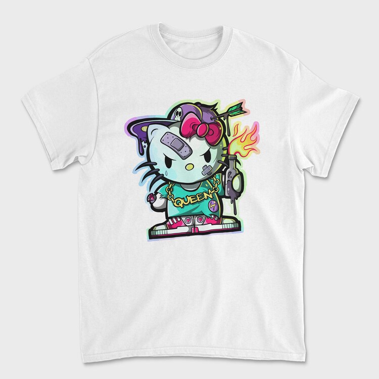 Punk Kitty Queen, Tricou Barbati (Unisex)