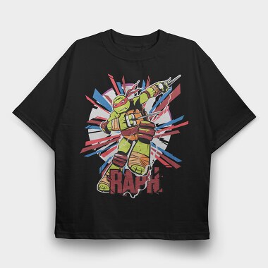Raph Ninja Burst, Tricou Oversize Barbati (Unisex)