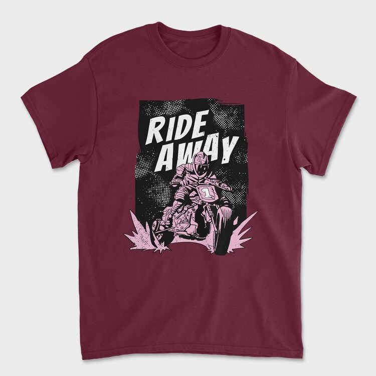 Ride Away Racer, Tricou Barbati (Unisex)