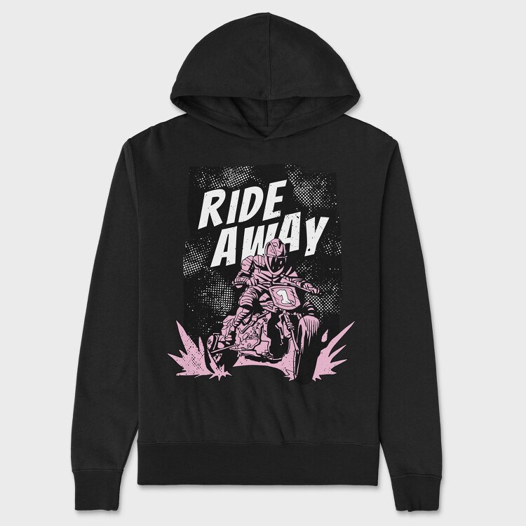 Ride Away Racer, Hanorac Oversize Barbati (Unisex)