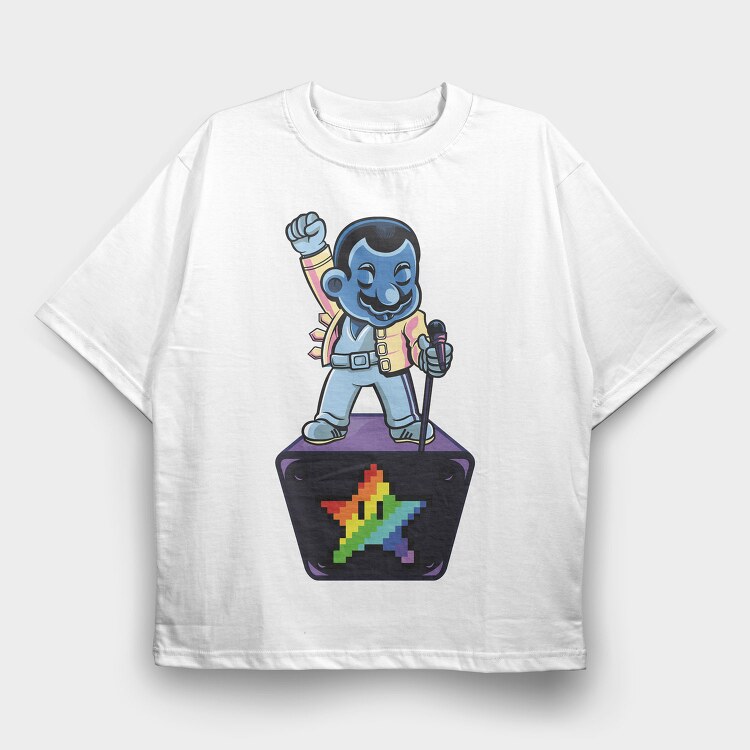 Rockstar Vibe, Tricou Oversize Barbati (Unisex)