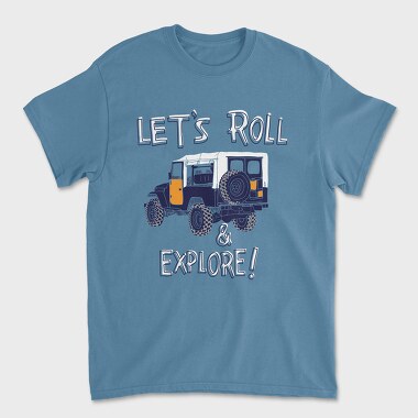 Roll Explore, Tricou Barbati (Unisex)