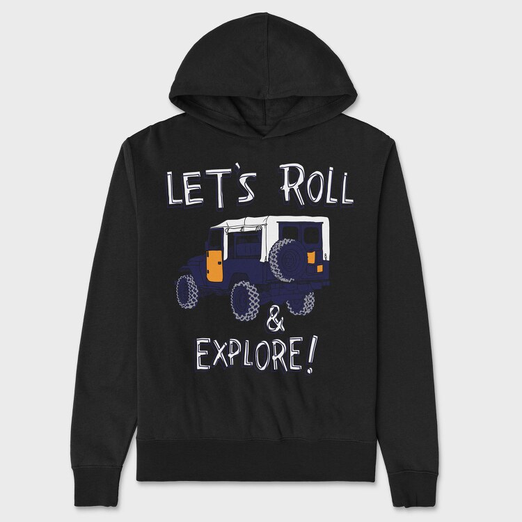 Roll Explore, Hanorac Oversize Barbati (Unisex)