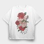 Rose Love Dagger, Tricou Oversize Barbati (Unisex)