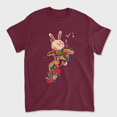Skate Bunny Rider, Tricou Barbati (Unisex)